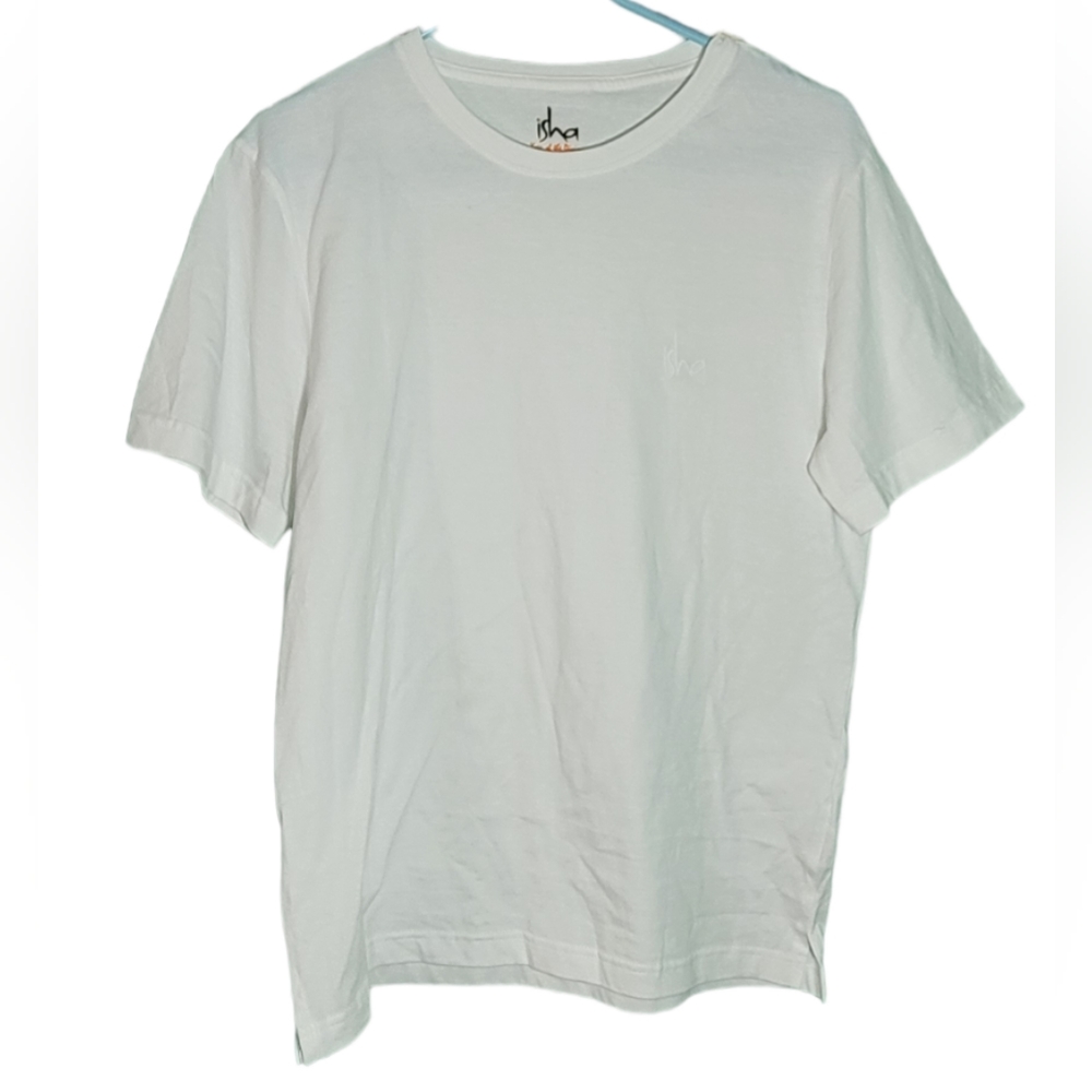 Isha womens size Medium white tshirt NWT
